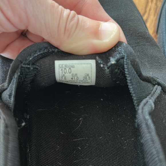 Vans Asher Platform Skate Canvas Slip On Shoes Womens Size 10 Black - Picture 6 of 6